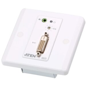 Estensore DVI/Audio Cat5 con piastra a parete 1920x1200 a 40m, VE607