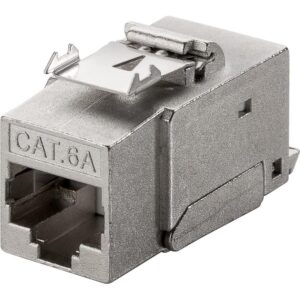 Frutto Keystone RJ45 Cat6A STP Schermato 500MHz SNAP-IN