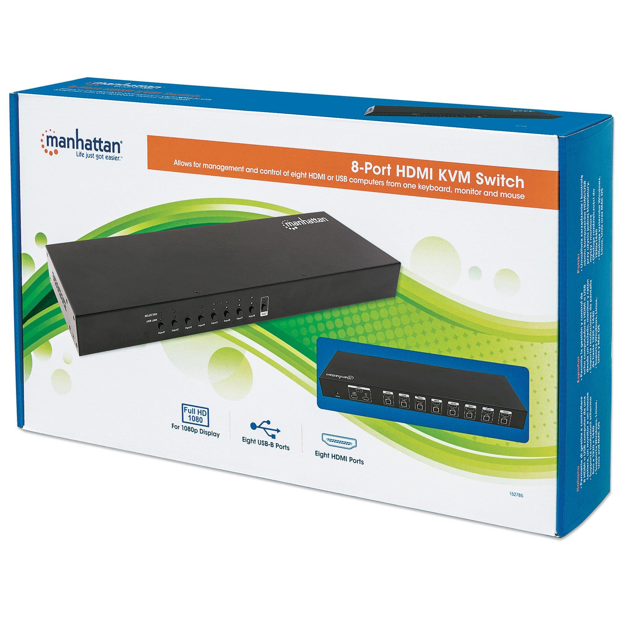 HDMI KVM Switch 8 porte