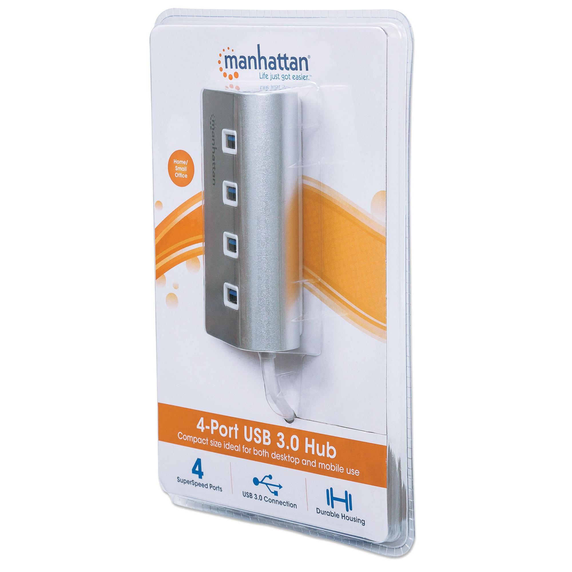 Hub USB 3.0 4 porte Silver