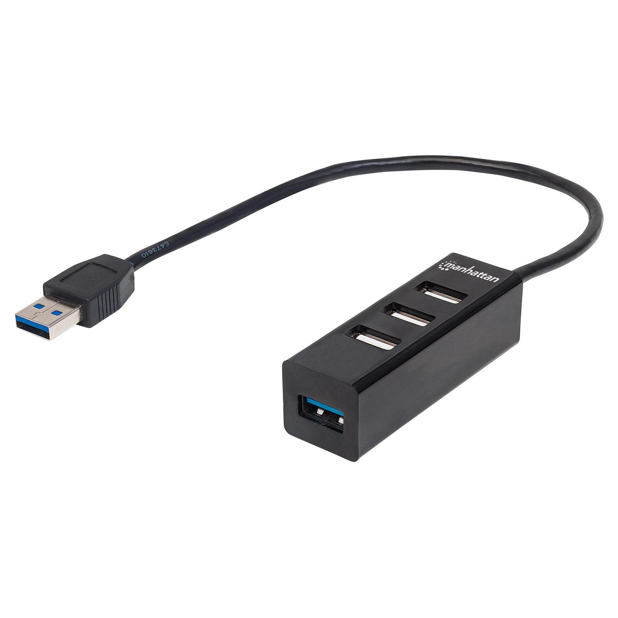 Hub USB 3.0/2.0 Combo 4 porte Nero