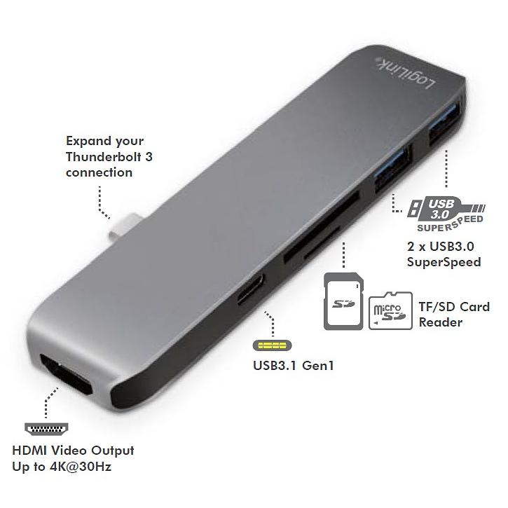 Hub USB-C SuperSpeed Multifunzione