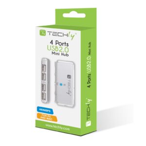 Hub USB Tascabile 4 porte Silver