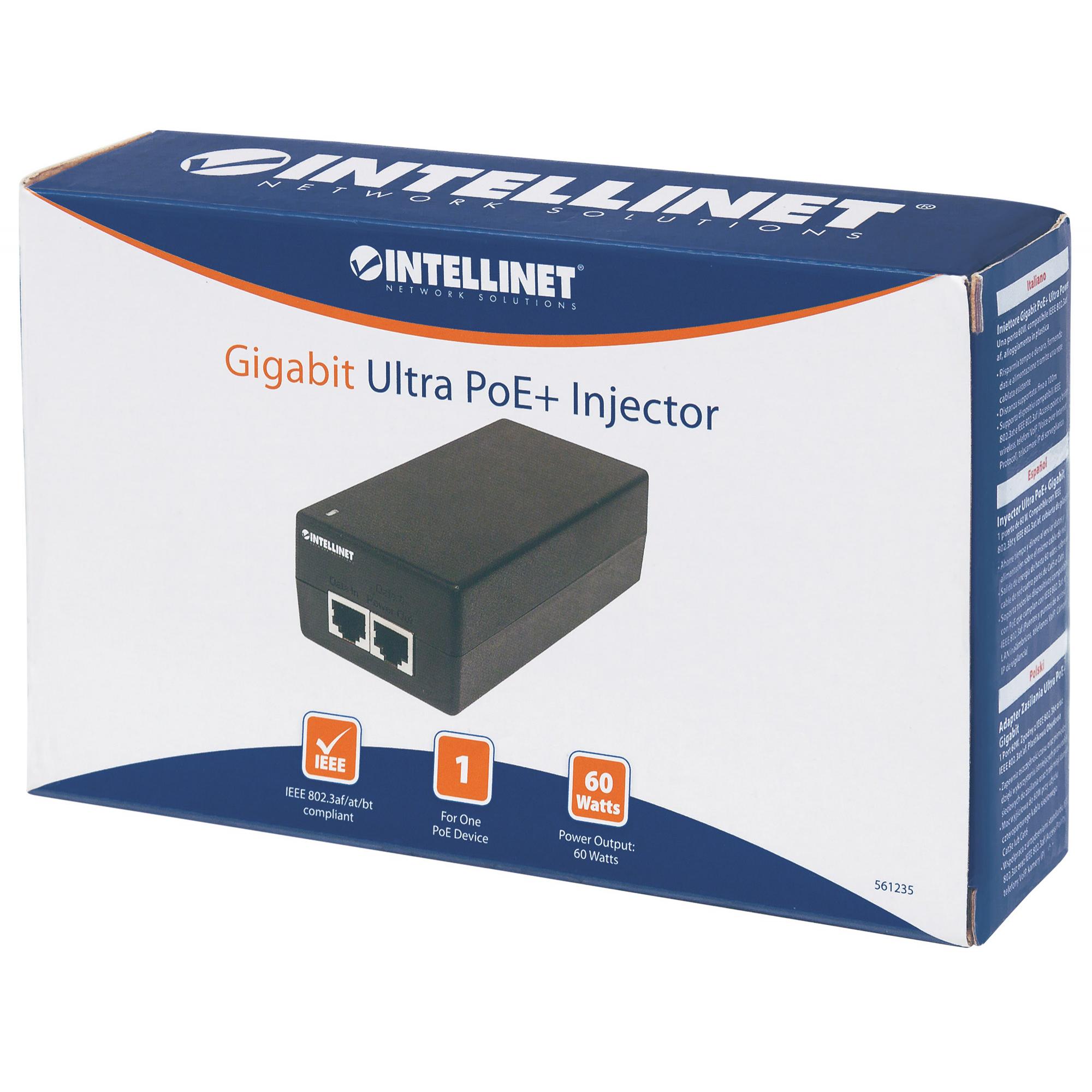 Iniettore Gigabit PoE+ Ultra Power 100m