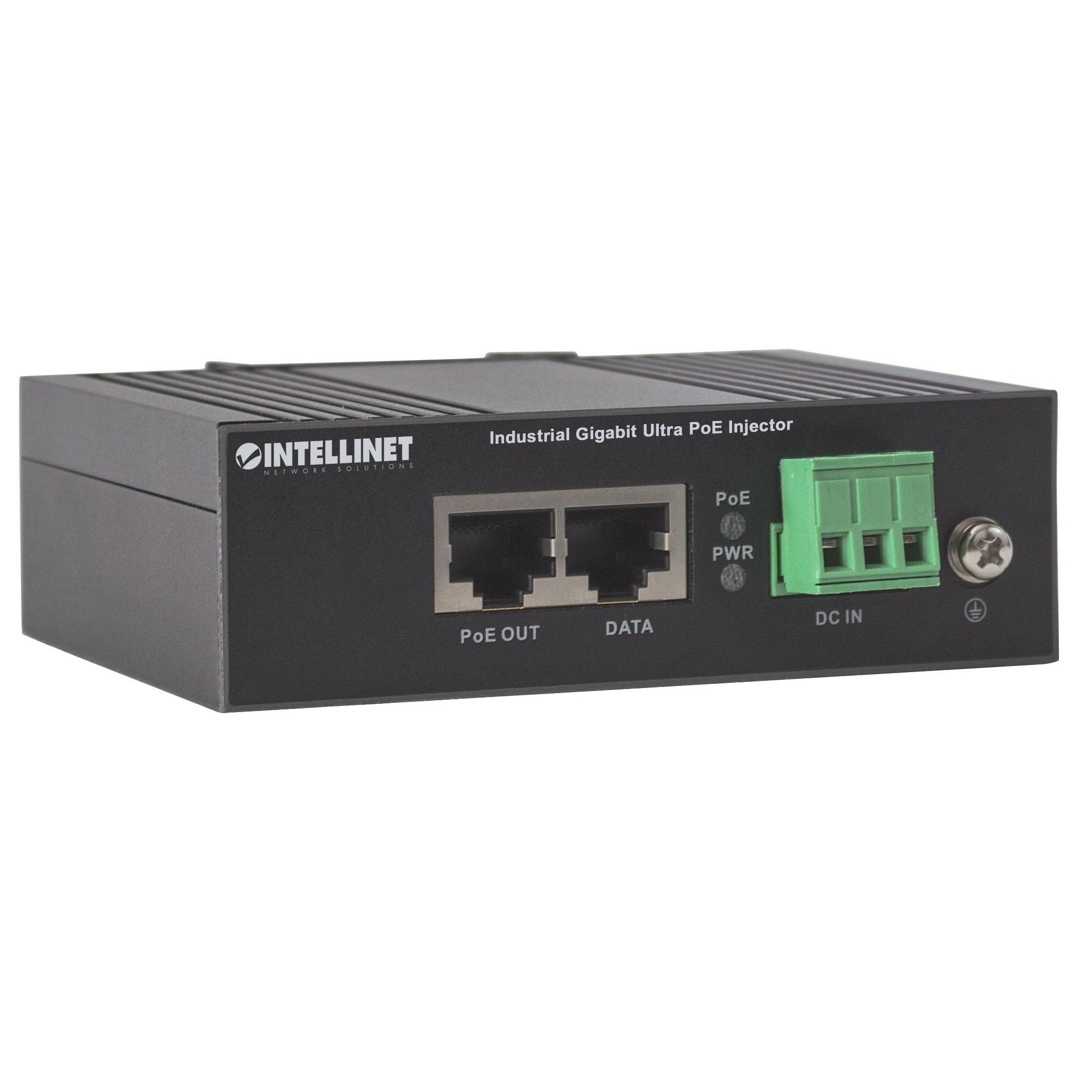 Iniettore Industriale per Guida DIN Gigabit Ultra PoE 60W