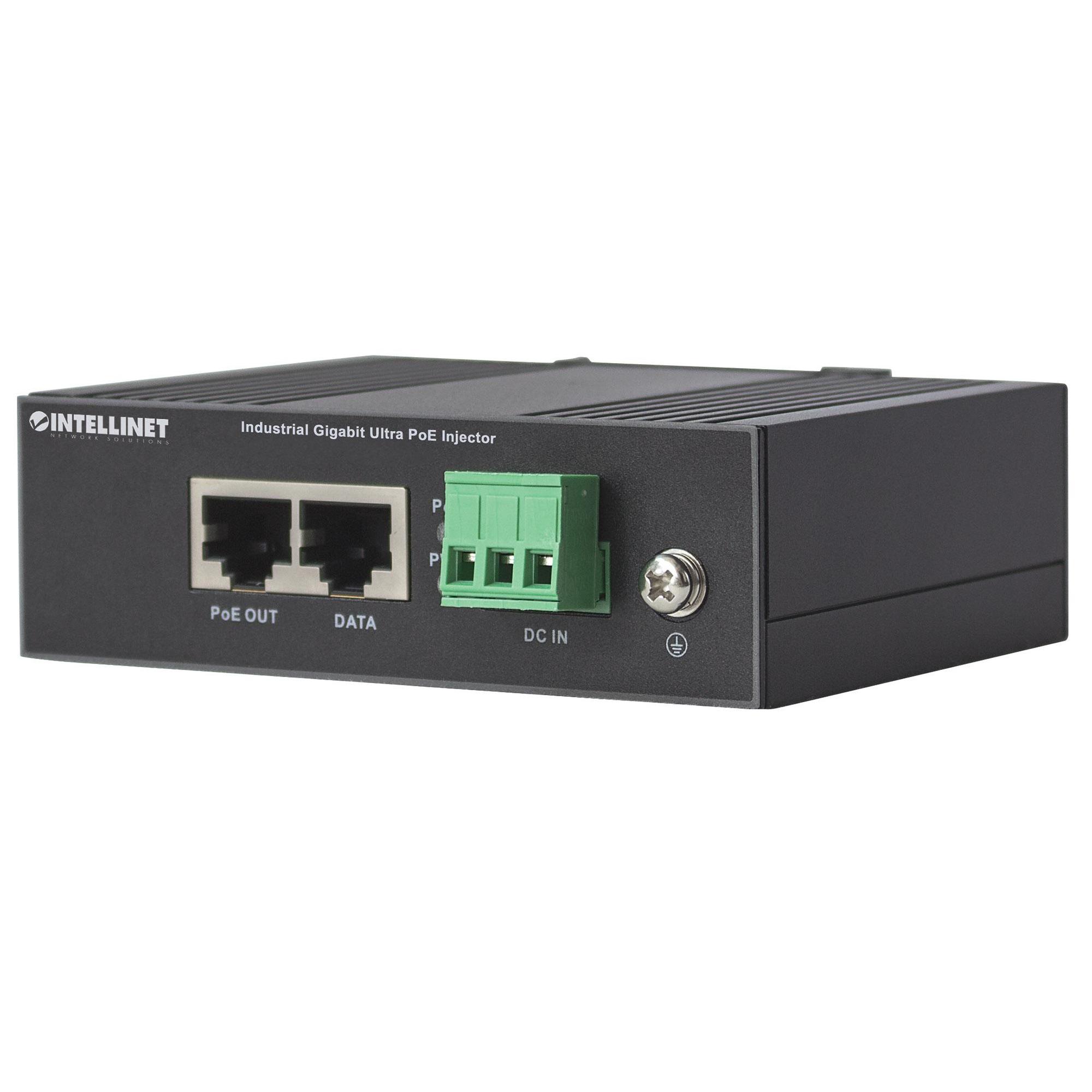 Iniettore Industriale per Guida DIN Gigabit Ultra PoE 60W