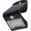 Lampada LED Solare a Muro 2W IP65 Sensore di Movimento Nero