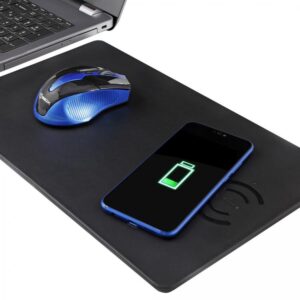 Mouse Pad con caricabatteria Wireless Qi Nero