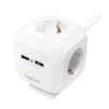 Multipresa 4 posti 16A con USB Power Cube