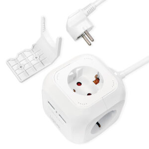 Multipresa 4 posti 16A con USB Power Cube