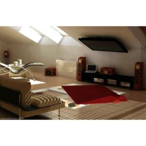 Staffa TV da Soffitto Dritto e Inclinato per TV LED/LCD 17''-37'' Nero