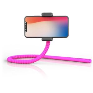 Supporto Smartphone Flessibile Universale Telecomando Bluetooth Rosa