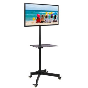 Supporto a Pavimento con Mensola Trolley TV LCD/LED/Plasma 19''-37''