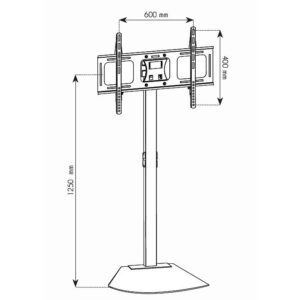 Supporto a Pavimento per TV LCD/LED/Plasma 32-70''