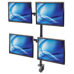 Supporto da Scrivania per 4 Monitor 13-32'' con Morsetto