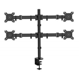 Supporto da scrivania per 4 Monitor 13-27'' con morsetto