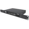 Switch Gigabit Ethernet PoE+ 8 porte con 2 porte RJ45 Uplink e display LCD