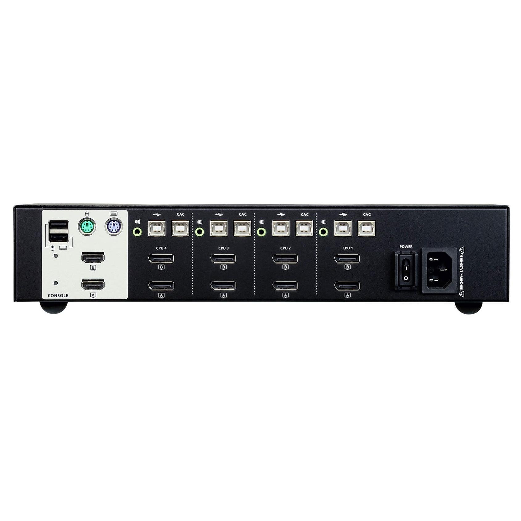 Switch KVM Schermo Doppio USB DisplayPort 4 porte, CS1144DP