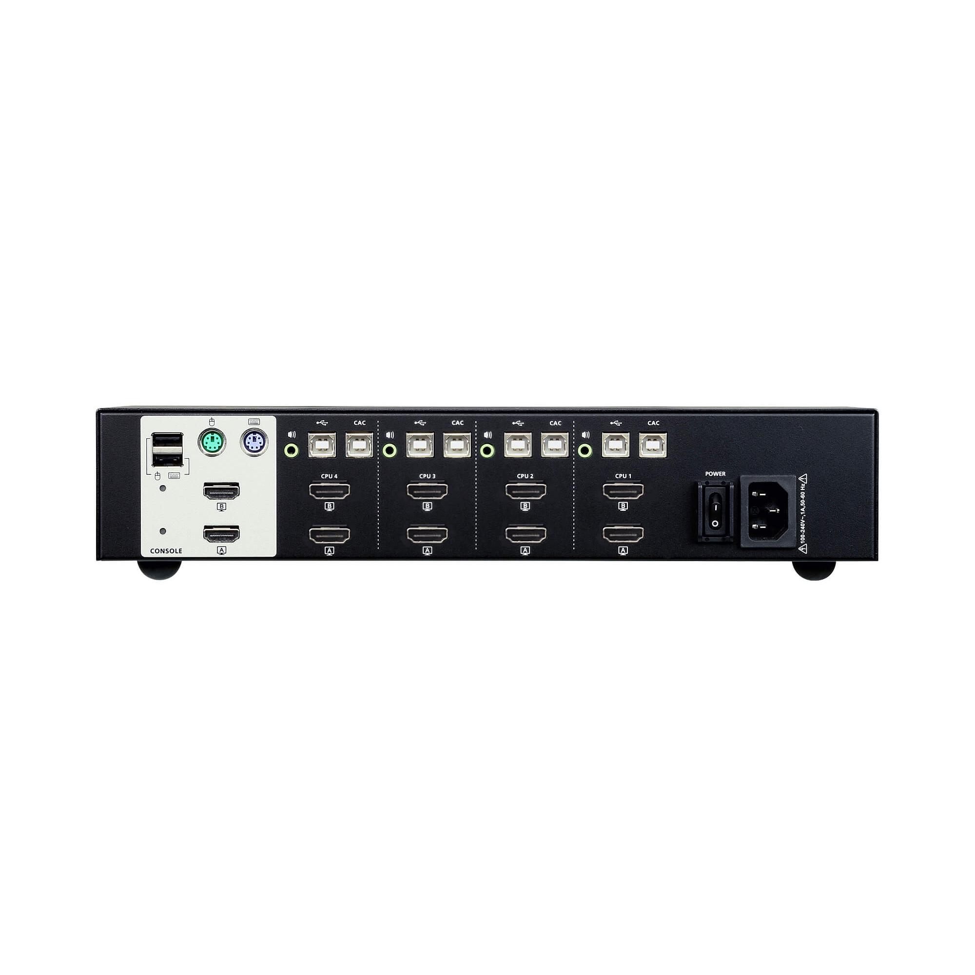 Switch KVM Schermo Doppio USB HDMI 4 porte, CS1144H