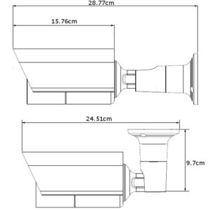 Telecamera IP PoE IR da Soffitto Parete Full HD 5MP IP66 AVM5547