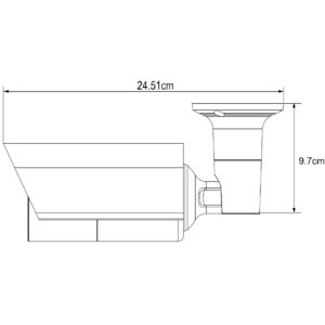 Telecamera IP PoE IR da Soffitto Parete Full HD 5MP IP66 AVM5547