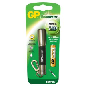 Torcia Cree LED 7lm in alluminio con portachiavi