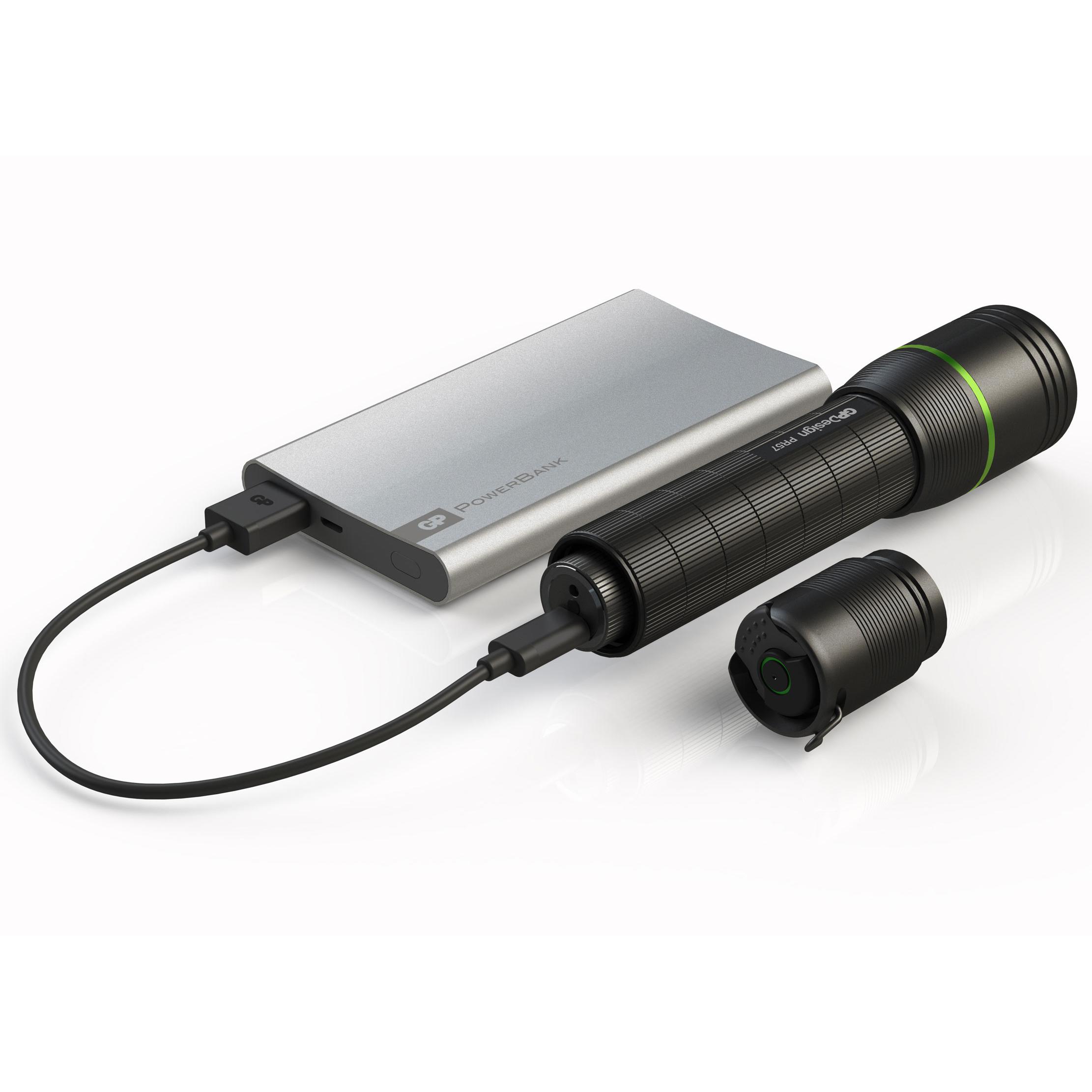 Torcia Cree LED XP-G2 1000lm idrorepellente alluminio USB PR57 su   - Ingrosso Audio e Luci Salerno