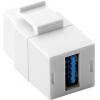 Adattatore Keystone 2x USB 3.0 A Femmina Bianco