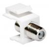 Adattatore Keystone BNC 75 Ohm F/F Bianco