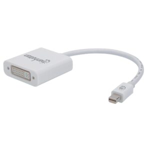 Adattatore Mini-DisplayPort passivo a DVI-I Bianco