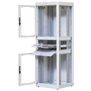 Armadio Rack 19'' 600x800 38U con Ripiano Tastiera Grigio