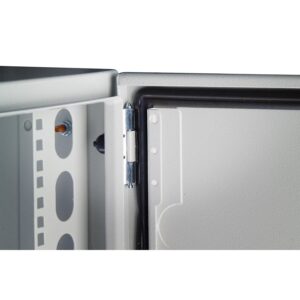 Armadio Rack 19'' a muro 13U grigio IP65 porta cieca prof. 200mm