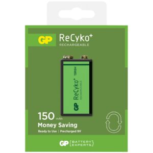 Blister 1 Batteria Ricaricabile 9V GP Recyko