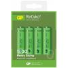 Blister 4 Batterie Ricaricabili AA Stilo 1300mAh GP ReCyko