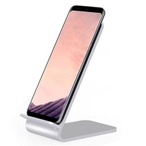 Caricabatterie Wireless Fast Qi Stand Verticale 10W Lega di Alluminio