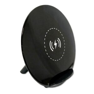 Caricabatterie Wireless Fast Qi Stand con Rivestimento UV 10W Nero