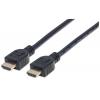 Cavo HDMI CL3 High Speed con Ethernet A/A M/M 1m Nero