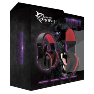 Cuffie Gaming con Microfono Panther Nero Rosso GHS-1641