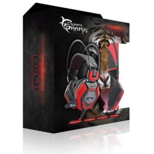 Cuffie Gaming con Microfono Tiger Nero Rosso GHS-1644