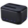 Docking Station USB3.0 Doppio Slot per HDD/SSD SATA da 2.5''/3.5'' Nero