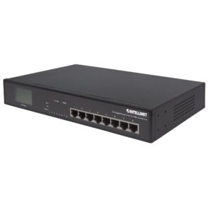 Gigabit Ethernet Switch 8 porte con 4 porte Ultra PoE e schermo LCD