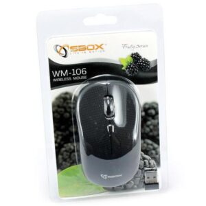 Mouse Wireless 1600dpi WM-106B Blackberry Nero