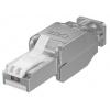 Plug RJ45 Cat.6 Schermato STP Tooless con fermacavo