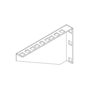 Staffa 3U per installazione verticali apparecchiature rack 19''