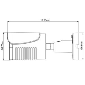 Telecamera IP POE IR 2MP da Soffitto Parete IP66 H.265, DGM1105QS