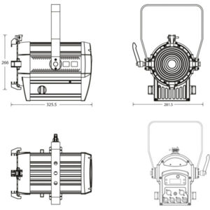 Performer 1000 LED MKII Fresnel 5600K