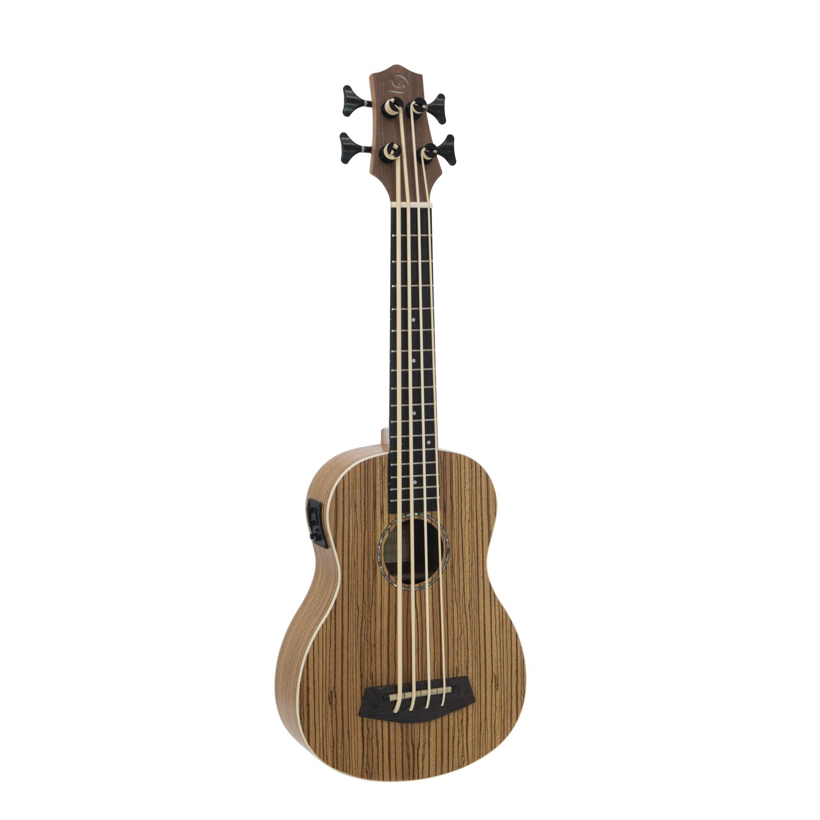 DIMAVERY UK-700 Bass Ukulele, Zebra