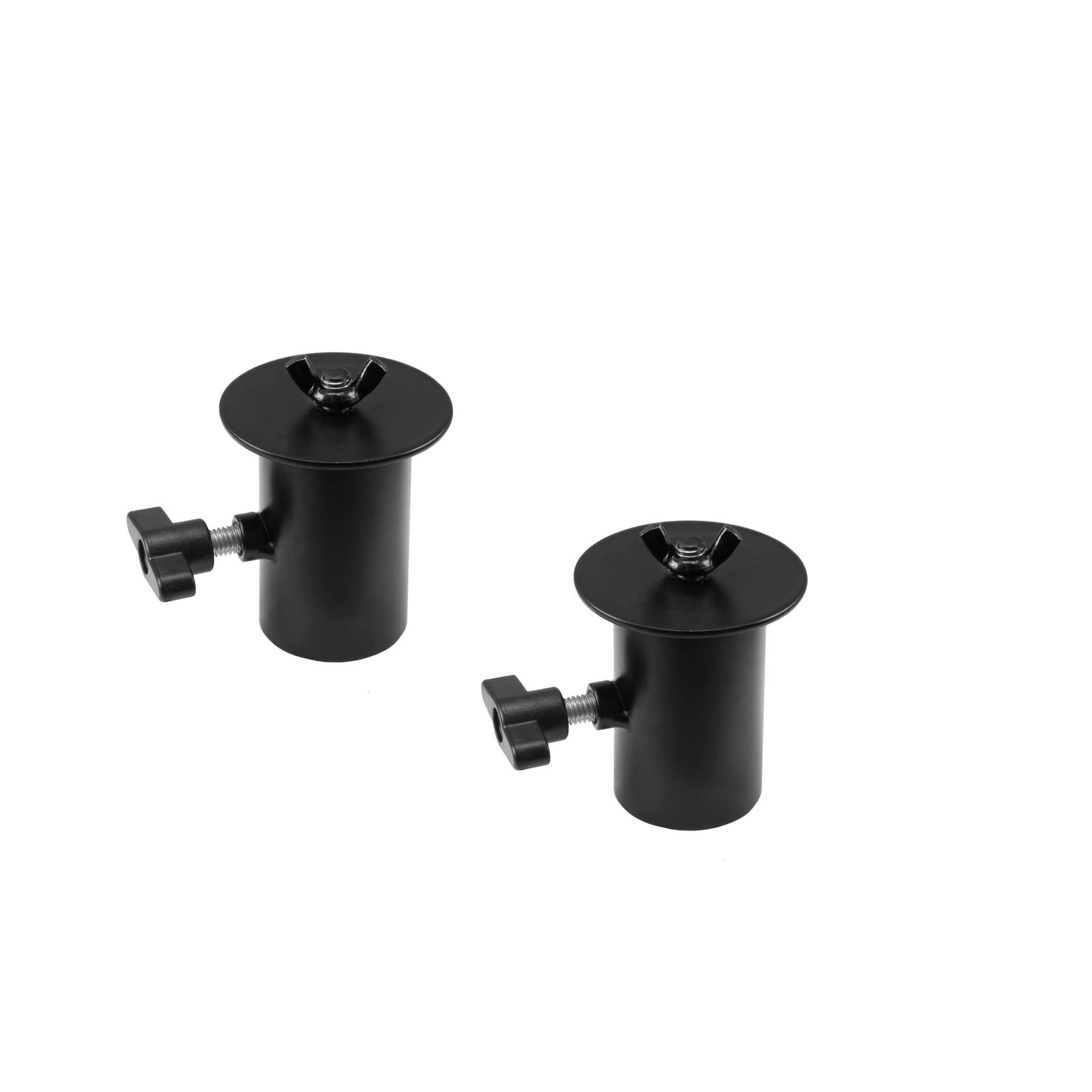 OMNITRONIC BOB-4 Stand Adaptor black 2x