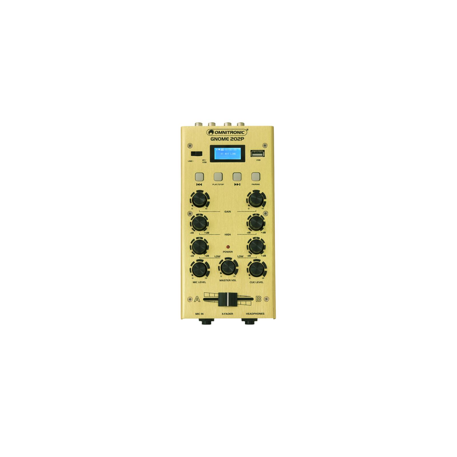 OMNITRONIC GNOME-202P Mini Mixer gold