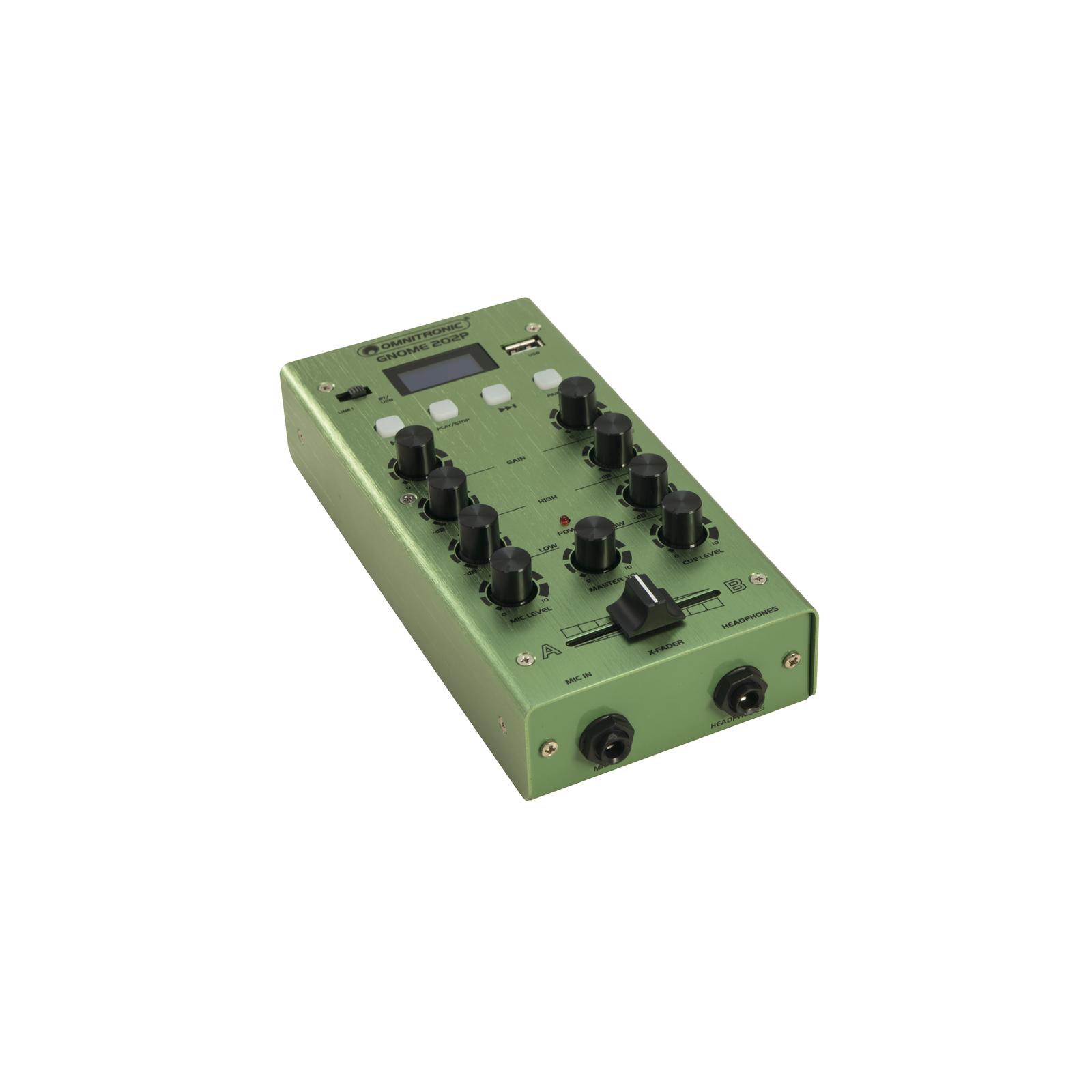 OMNITRONIC GNOME-202P Mini Mixer green